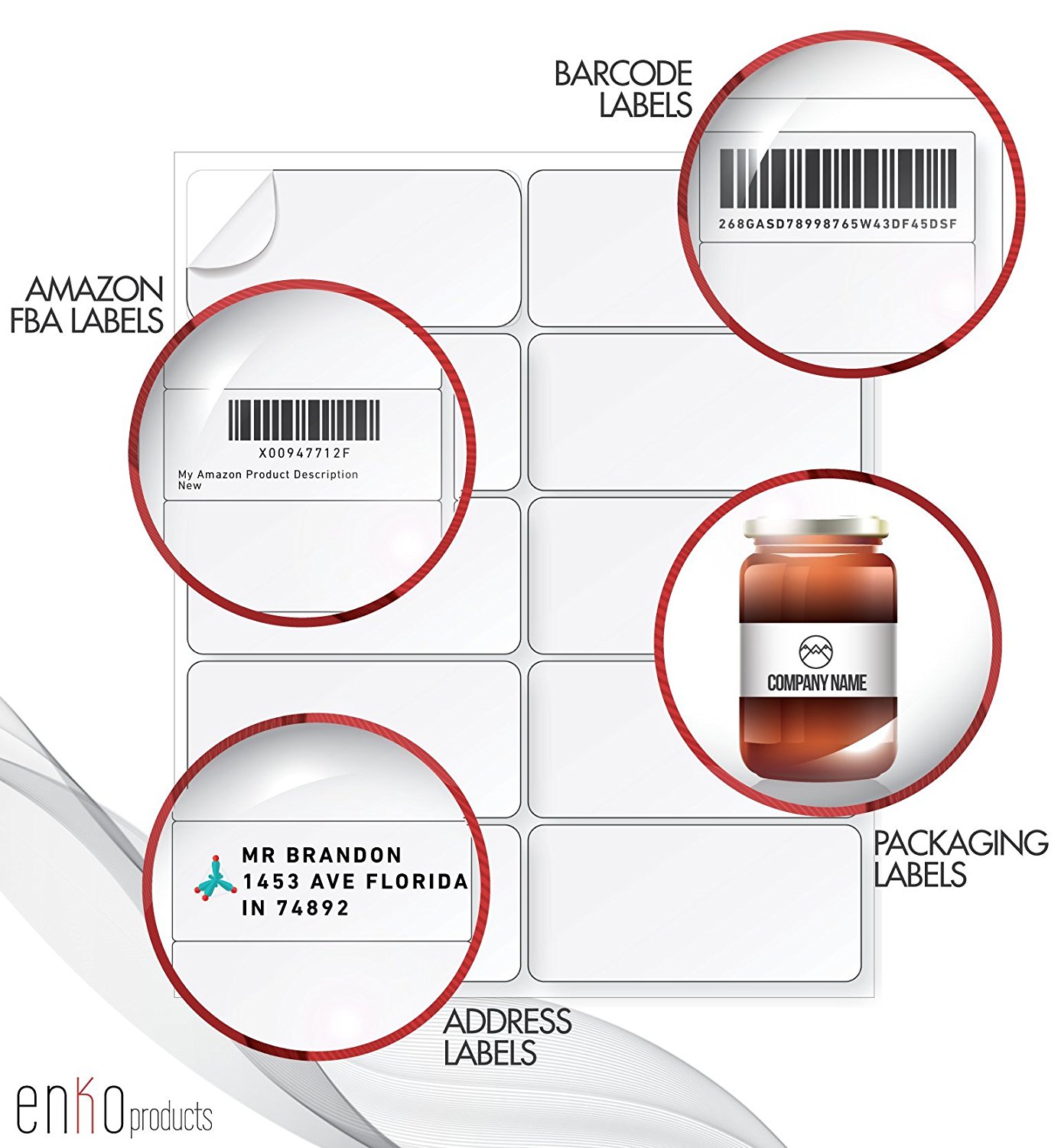 A4 Simili Sticker Label 2 Up 210mm x 148mm (100'S)