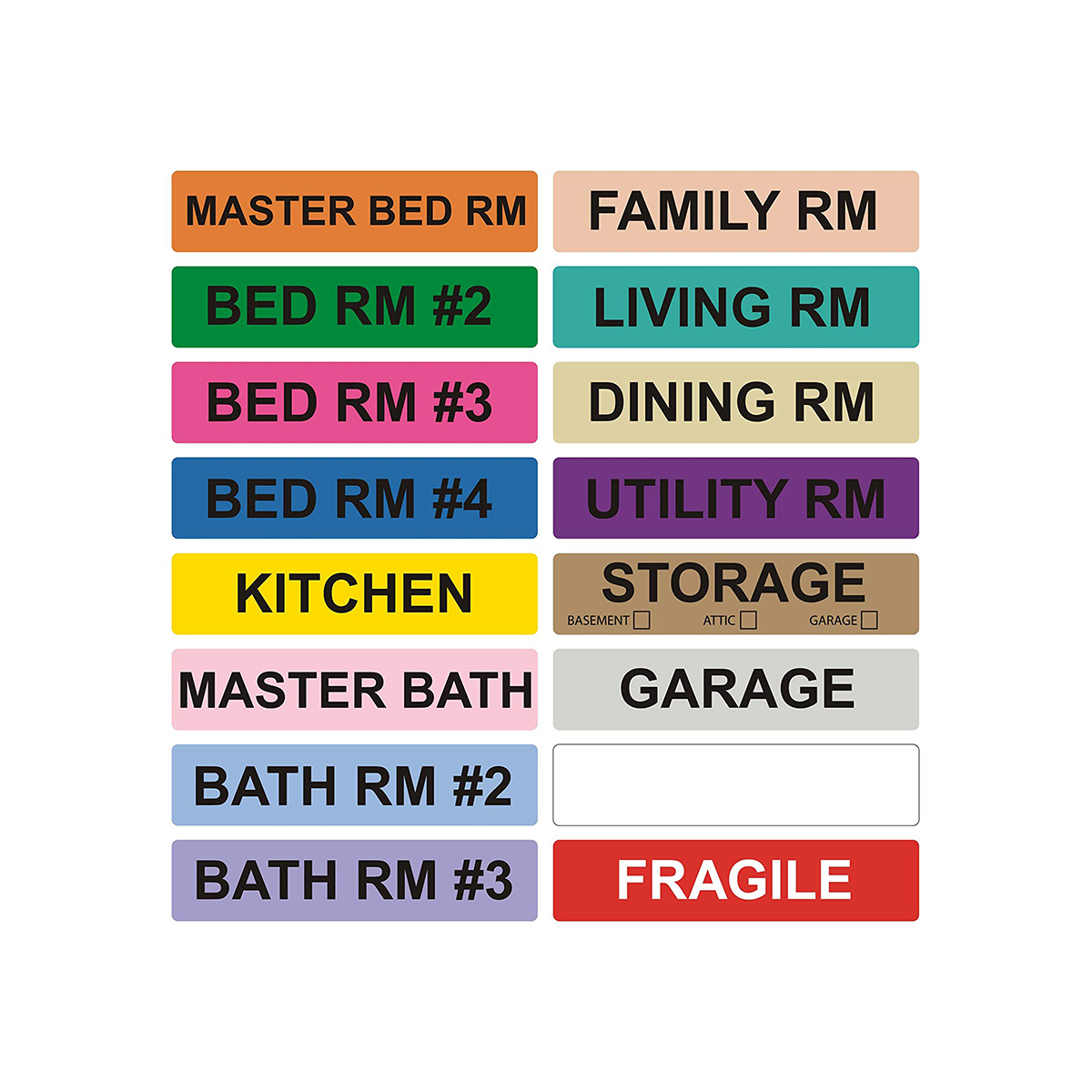 Home Moving Labels For 1 Bedroom House. Labels Per Room 5 - Temu