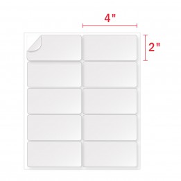 2×4 Labels – 10 Labels Per Sheet