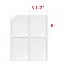 4 Labels Per Sheet of 3-1/2″ x 5″ Shipping Labels