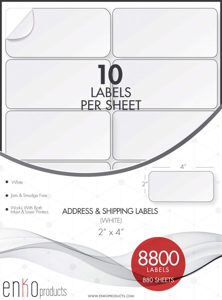 Avery Labels 5163 2x4 enKo Products