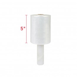 5″ Mini Roll Stretch Film Wrap 80 Gauge (1000 Feet / Roll) – Virgin Polyethylene Plastics