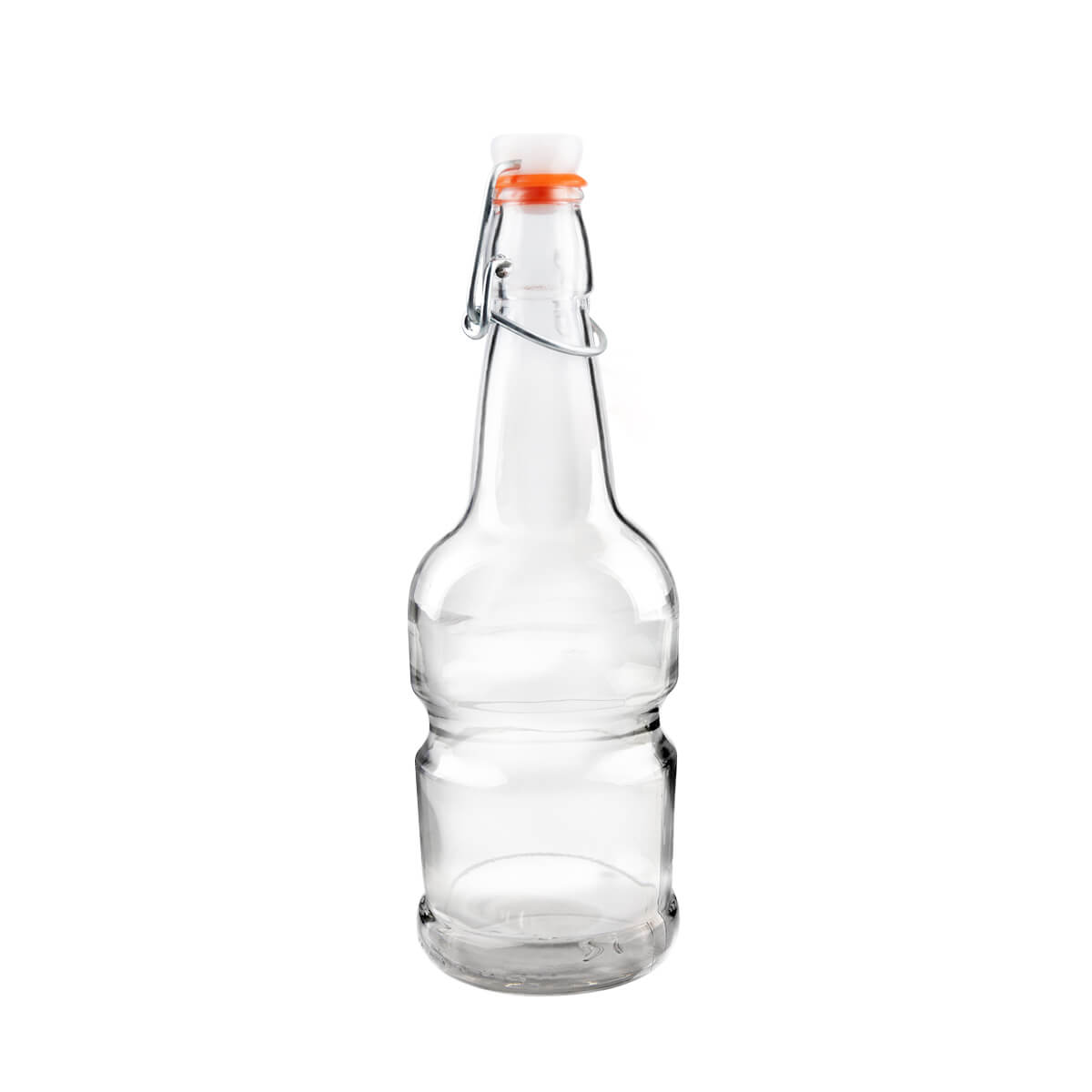 16oz Clear Bottles for Kombucha / Beer with Easy Swing Cap