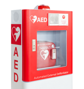 labeled AED