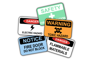 industry standard safety label