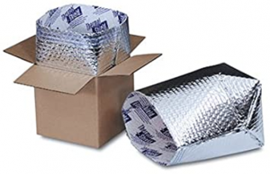 Thermal bubble wrap that fits in a box