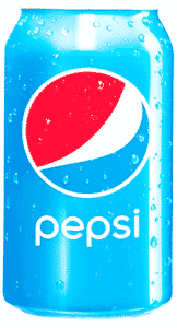 A faded Pepsi print