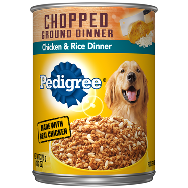 Pedigree Chopped Gound Dinner front label