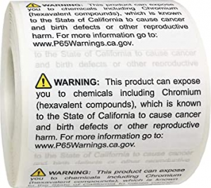 Proposition 65 Warning Label