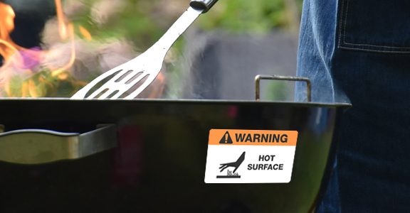 heat resistant labels for bbq grill