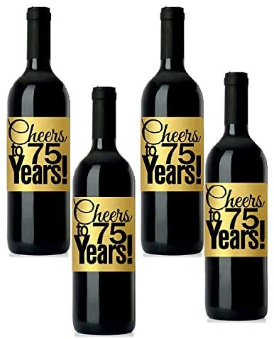 Gold metallic BOPP wine labels