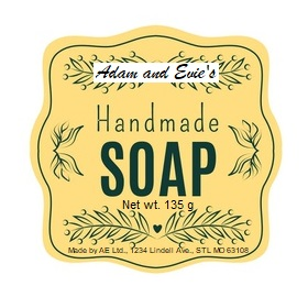 Legally Compliant Soap Label