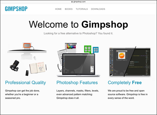 GIMPshop for photo and image editing