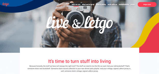 Letgo-homepage