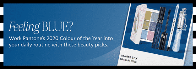 Sephora's 2020 Pantone Color of the Year cosmetic ad