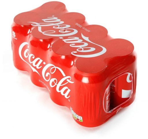 Shrink-Wrapped Coca-Cola Cans