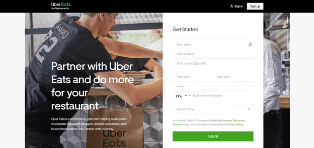 UberEats-homepage