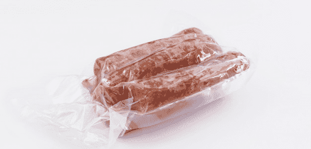 Vacuum-sealing extends the shelf-life of these sausages