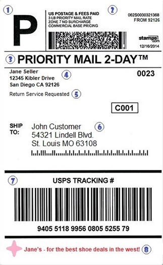 What Information is On a Shipping Label