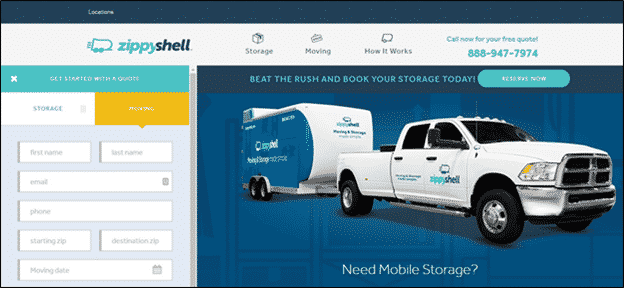 Portable Storage Service for Intercity Moves