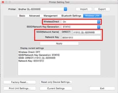 printer setting tool on mac